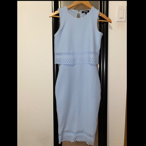 MISSGUIDED baby blue dress. - Picture 1 of 3